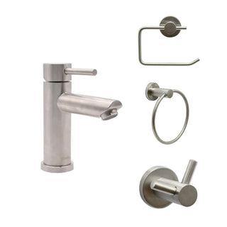 Pack Baño Inox  | Grifería + Accesorios