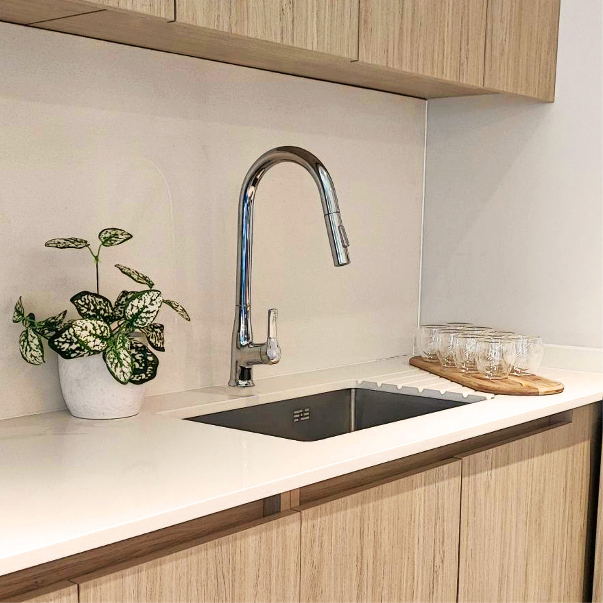 Monomando Lavaplatos Extraíble Trivento Cromo