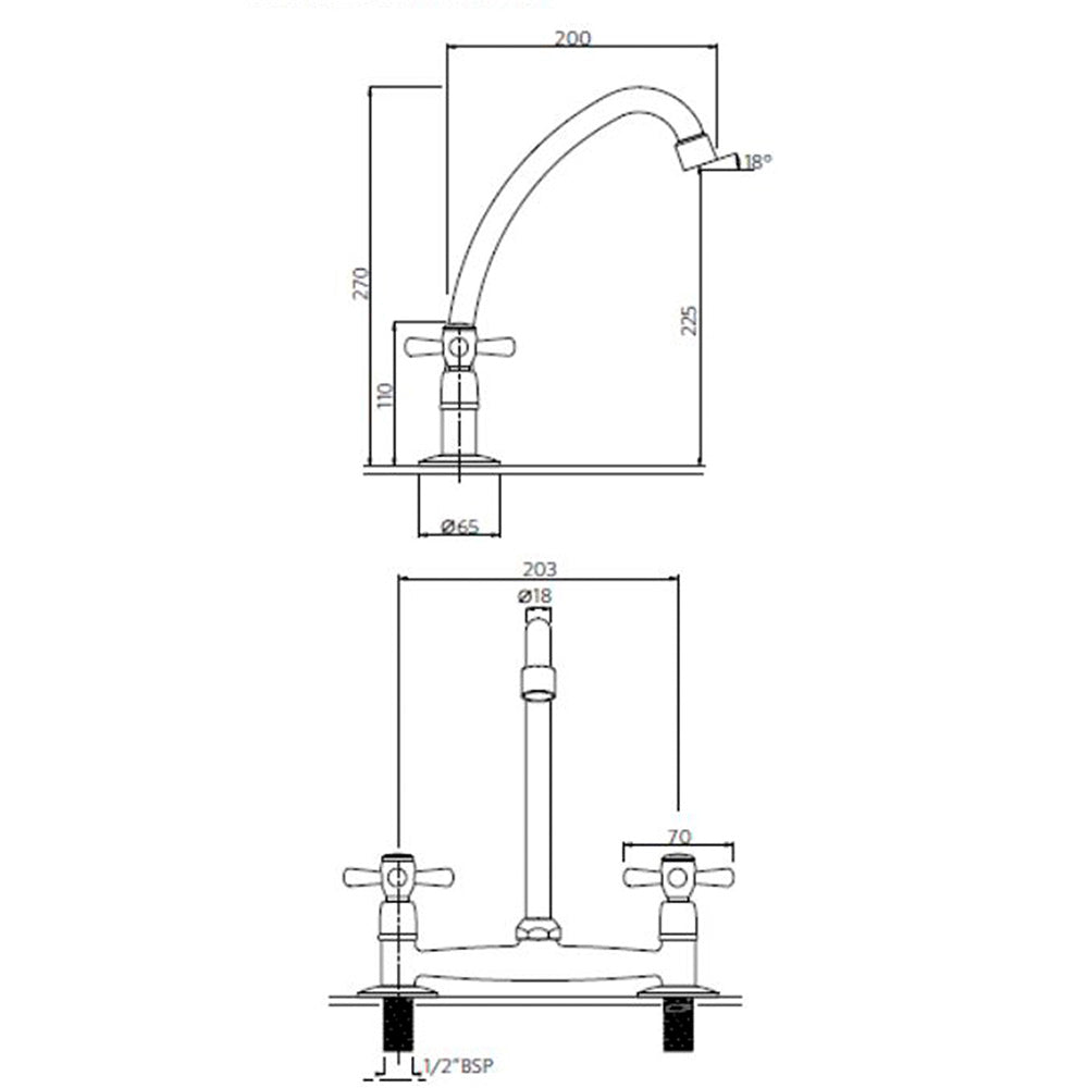 Combinación Lavaplatos 8" Mossini Metal Cromo