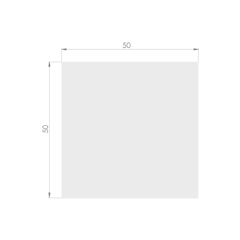 Cerámica Piso - White Mate Mate 50x50