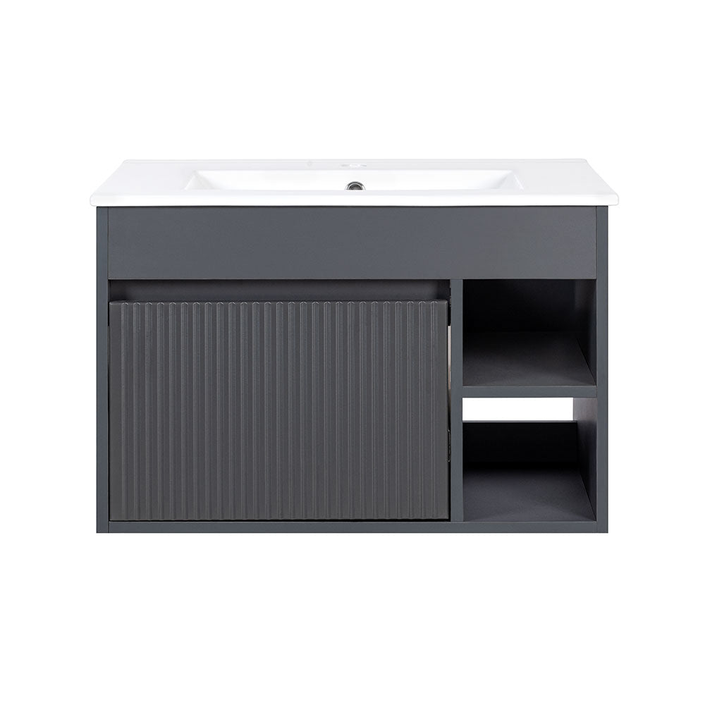 Mueble de Baño Completo Marsella Dark Grey Texturado