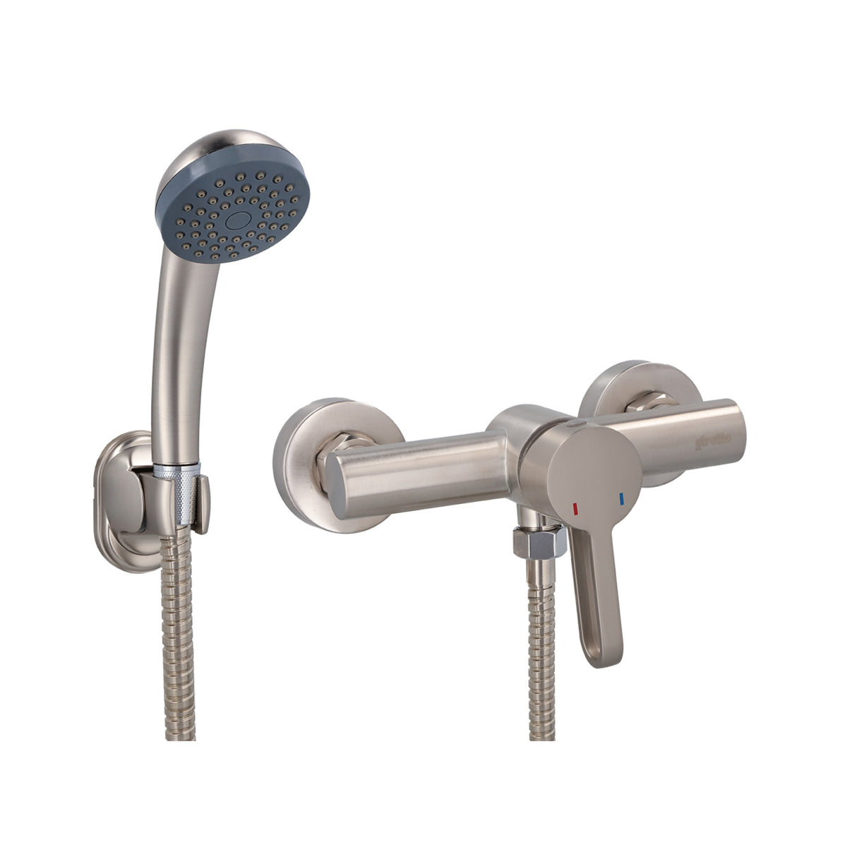 Monomando Ducha Rizzo Inox Satinado