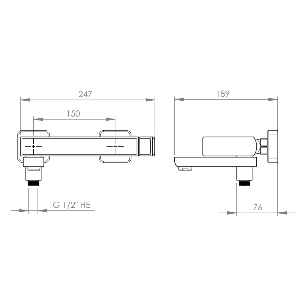 Monomando Tina Ducha Atela Negro Mate