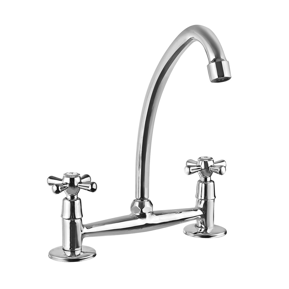 Combinación Lavaplatos 8" Mossini Cruz Cromo
