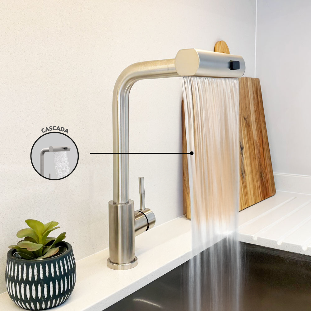 Monomando Lavaplatos Extraíble Matera Inox Satinado