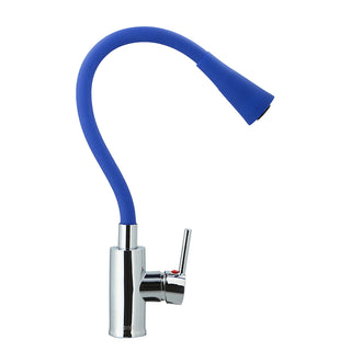 Monomando Lavaplatos Flexible Oregon Flex Duo Cromo/Azul