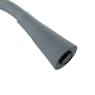 Monomando Lavaplatos Flexible Oregon Flex Duo Cromo/Gris