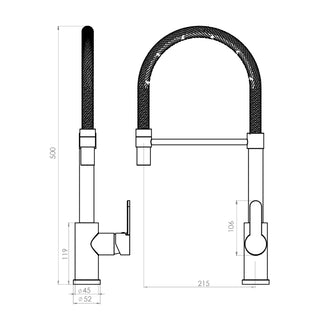 Monomando Lavaplatos Flexible Arsoli Cromo