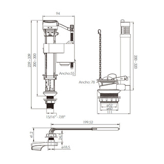 Kit Fitting Plus WC Universal