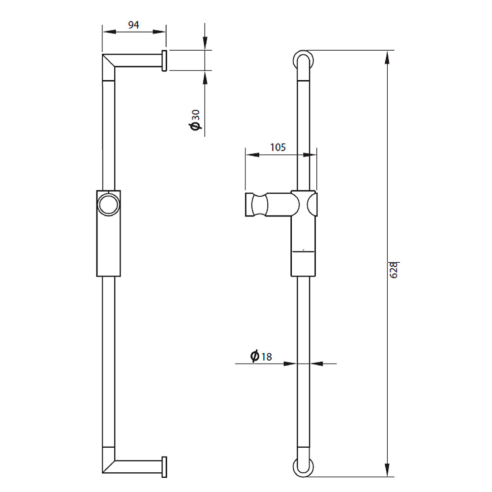 Barra de Ducha Elegant