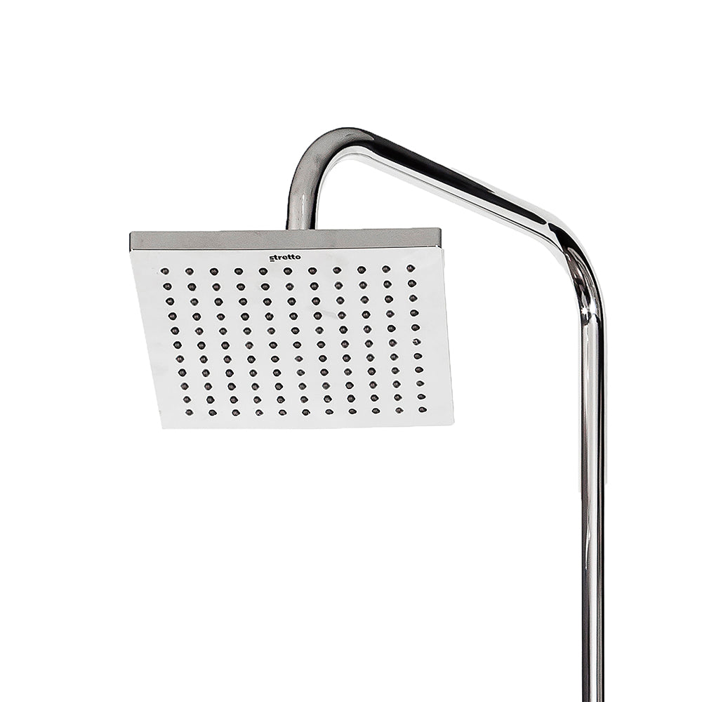 Plato Ducha Cuadrado 20 cm Cromo