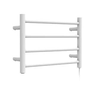 Secador de Toallas Eléctrico 4 Barras Blanco