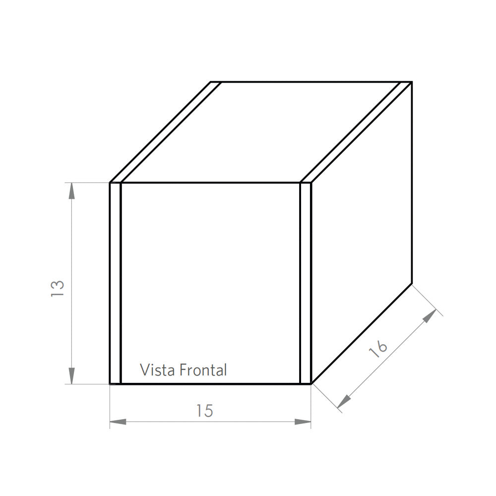 Soporte para Receptáculos 16x15x13 cm