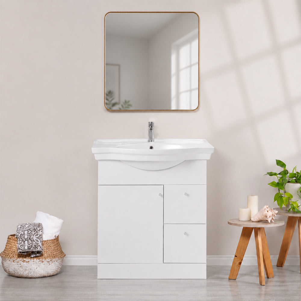 Mueble Vanitorio Adele Blanco + Cubierta 80x46x18 cm