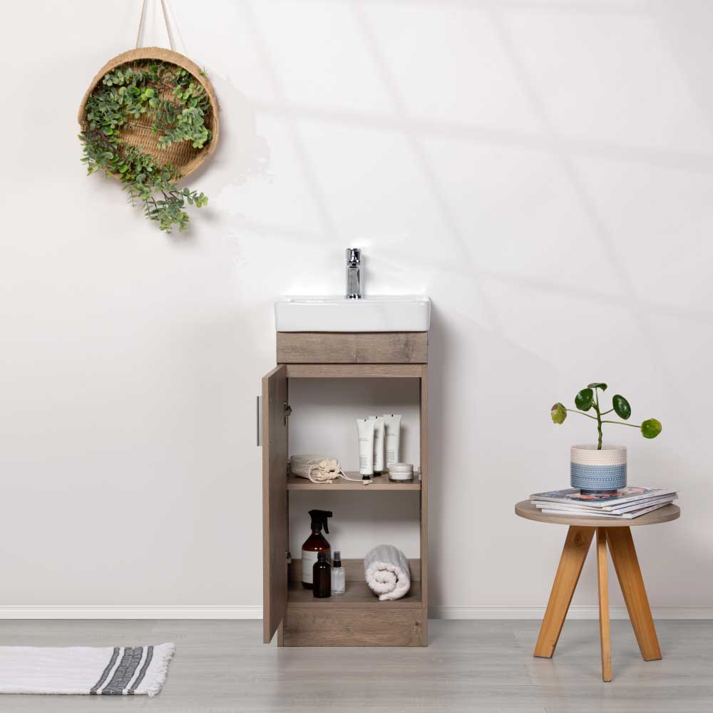 Mueble Vanitorio Claire Lenga + Cubierta 40x33x86 cm