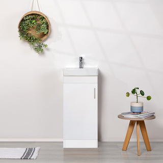 Mueble Vanitorio Claire Blanco + Cubierta 40x86x33 cm