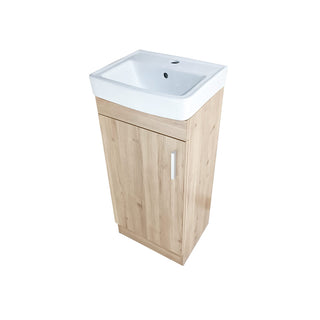 Mueble Vanitorio Claire Rustico + Cubierta 40x29x82 cm