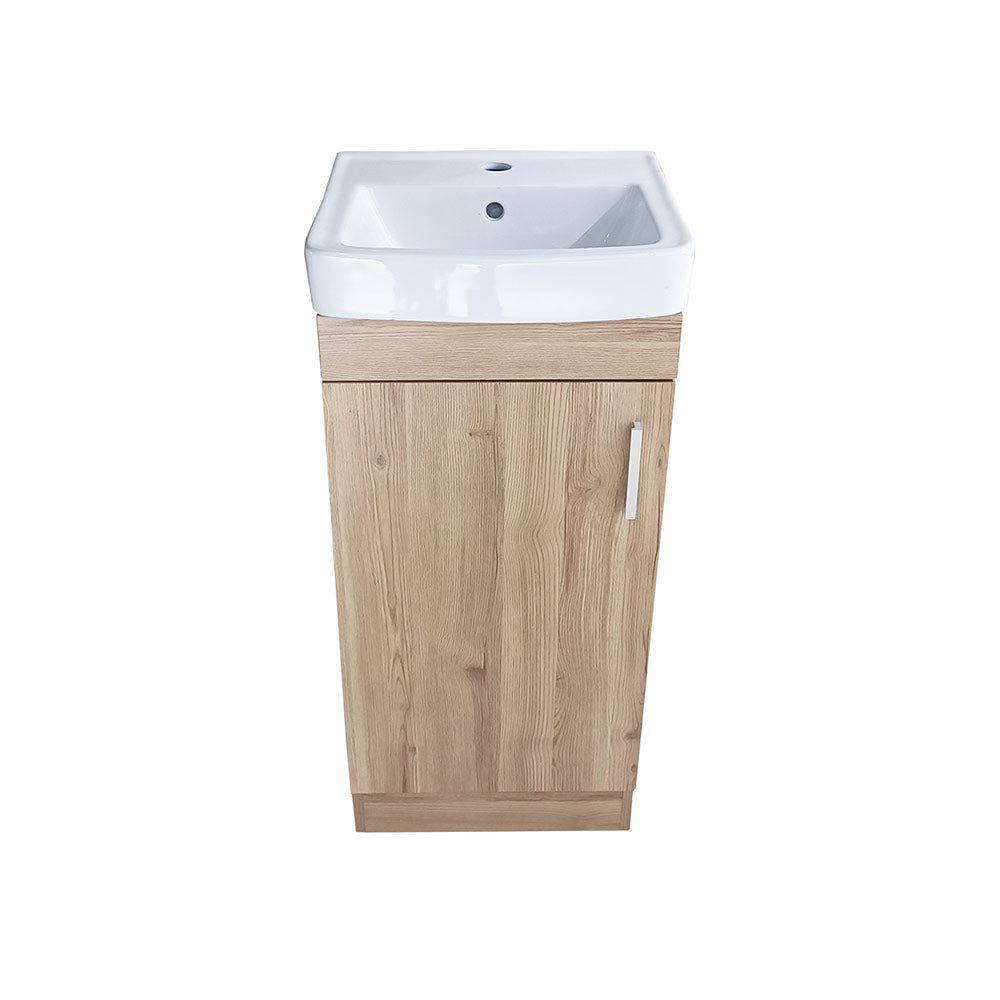 Mueble Vanitorio Claire Rustico + Cubierta 40x29x82 cm