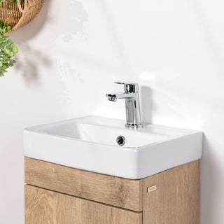 Mueble Vanitorio Claire Rustico + Cubierta 40x29x82 cm