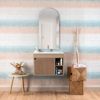 Mueble Vanitorio Texturado Lille Lenga Texturado + Cubierta 60x46x50 cm
