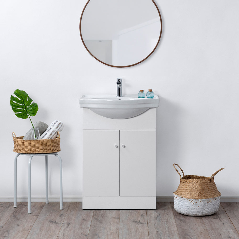 Mueble Vanitorio Marie Blanco + Cubierta 50x43x30 cm