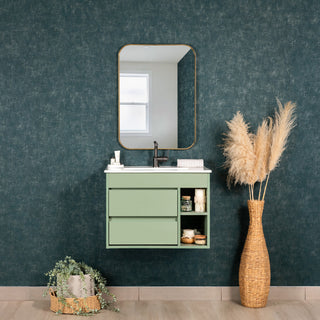 Mueble Vanitorio Paris Sage Green + Cubierta 60x46x50 cm