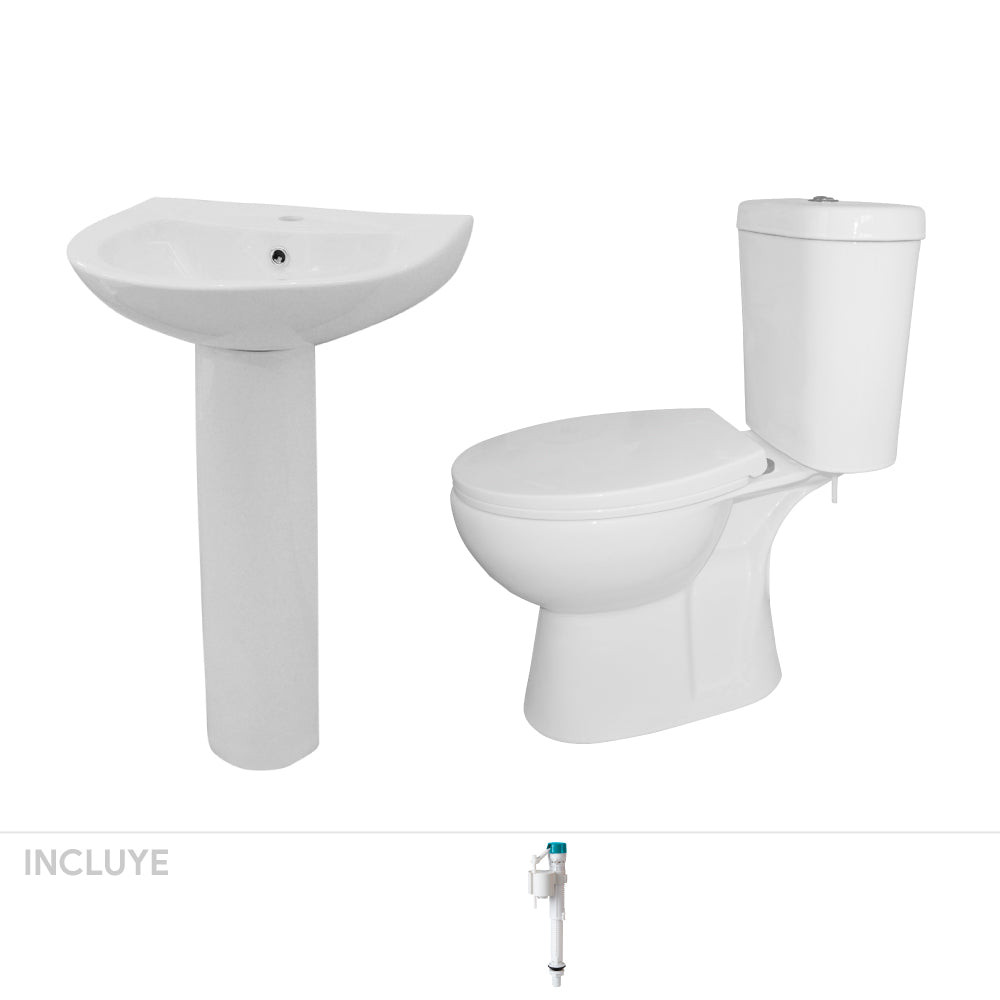 Pack Baño Aura | Lavamanos + Sanitario