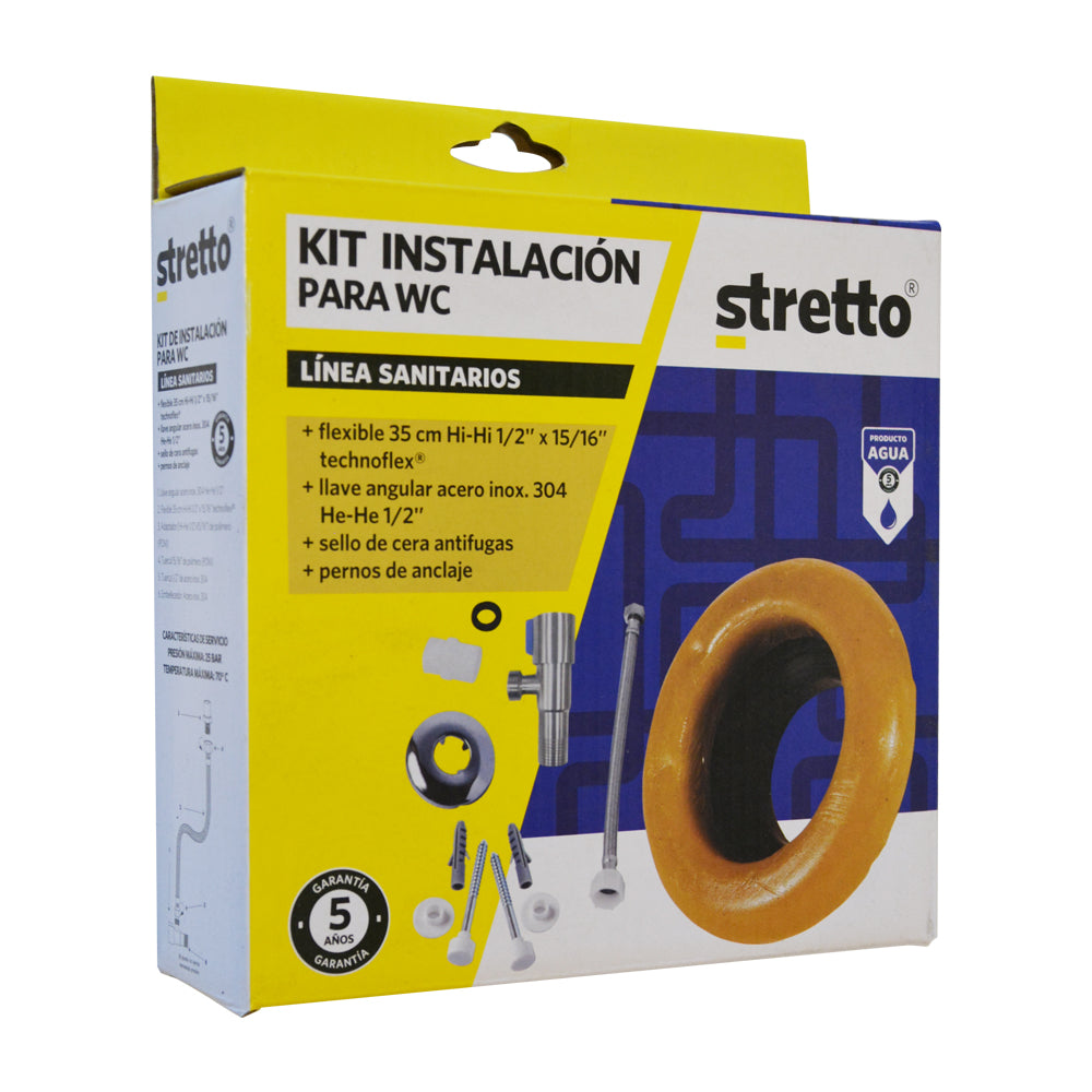 Kit de Instalación para Sanitarios Acero Inox