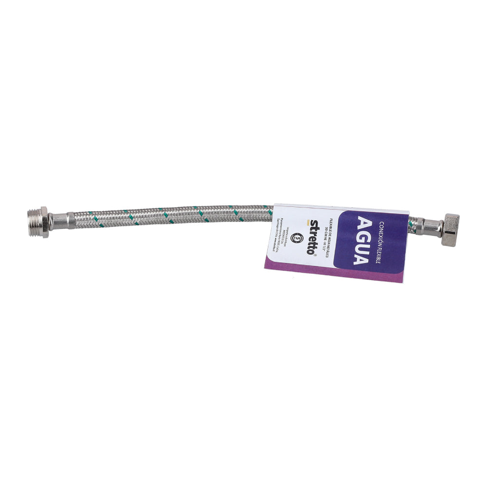 Flexible para Agua Metálico He-Hi 1/2 30cm