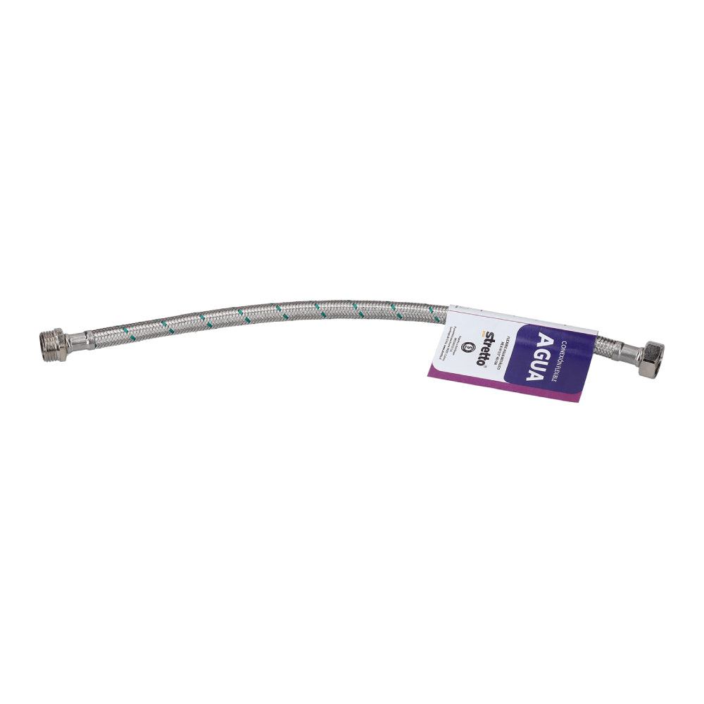 Flexible para Agua Metálico He-Hi 1/2 40cm