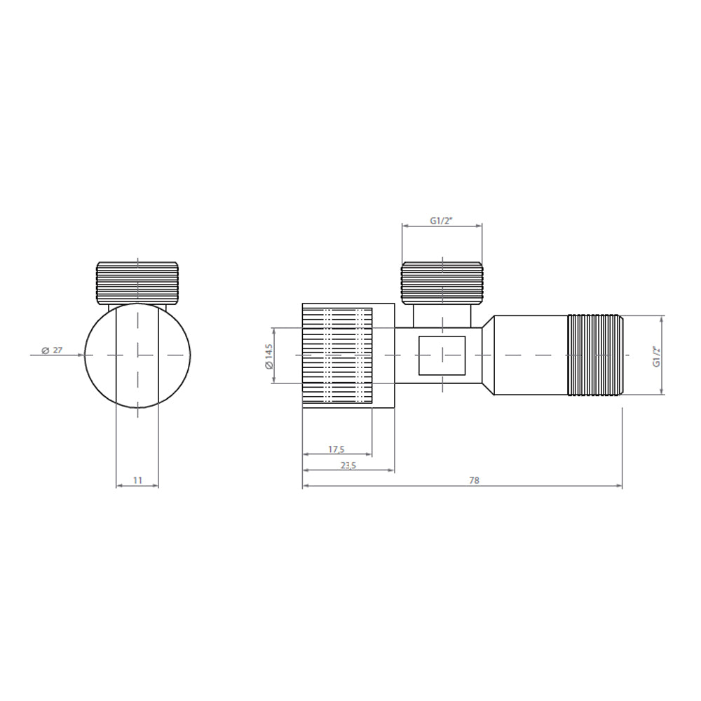 Llave Angular 1/2x1/2 c/flange