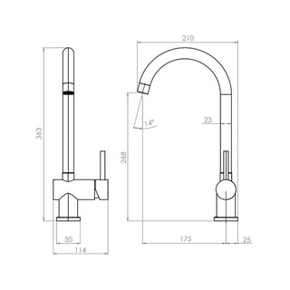 Monomando Lavaplatos Cento Inox Satinado