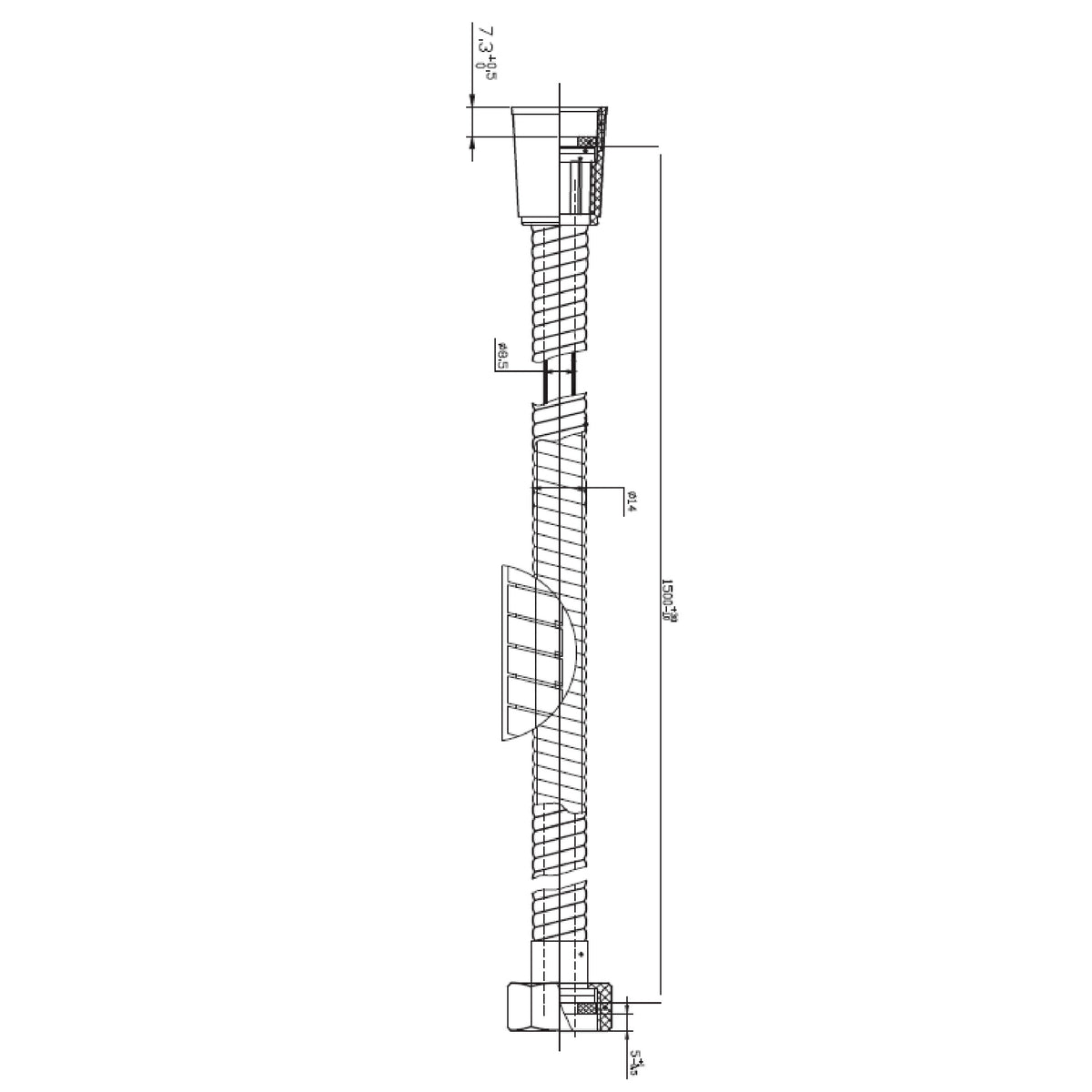 Flexible Acero  1,5 MT