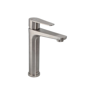 Monomando Lavamanos Alto Verceli Inox Satinado