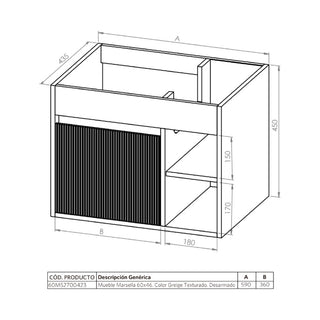 Base de Mueble Marsella Texturado