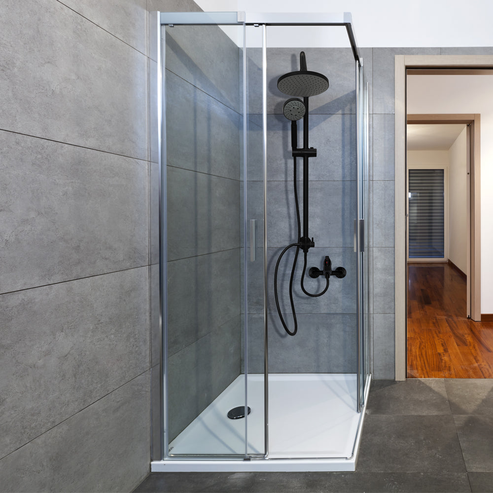 Columna de Ducha Venti Negro Mate