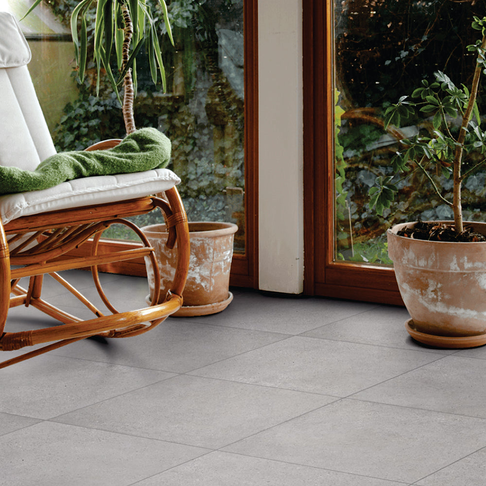 Porcelanato - Concrete Gray Antideslizante 61x61 Rectificado