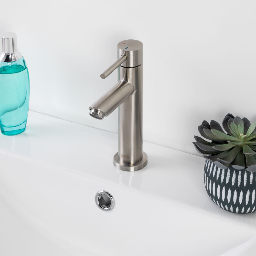 Monomando Lavamanos Alto Oregon Inox Satinado