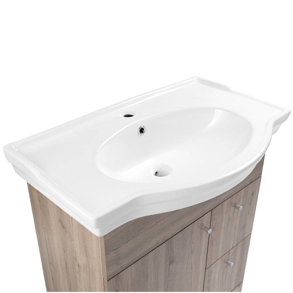 Mueble Vanitorio Adele Lenga + Cubierta 80x46x50 cm
