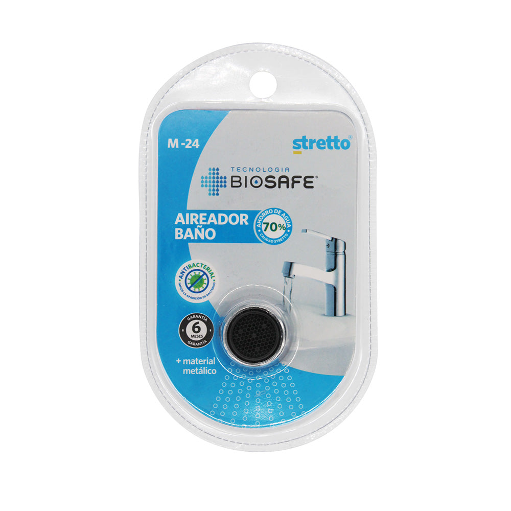 Aireador antibacterial para baño con ahorro de agua