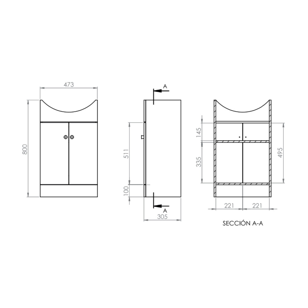 Mueble de Baño Completo Marie Lenga