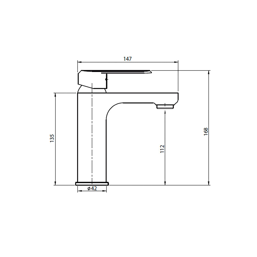 Monomando Lavamanos Marsella Cromo