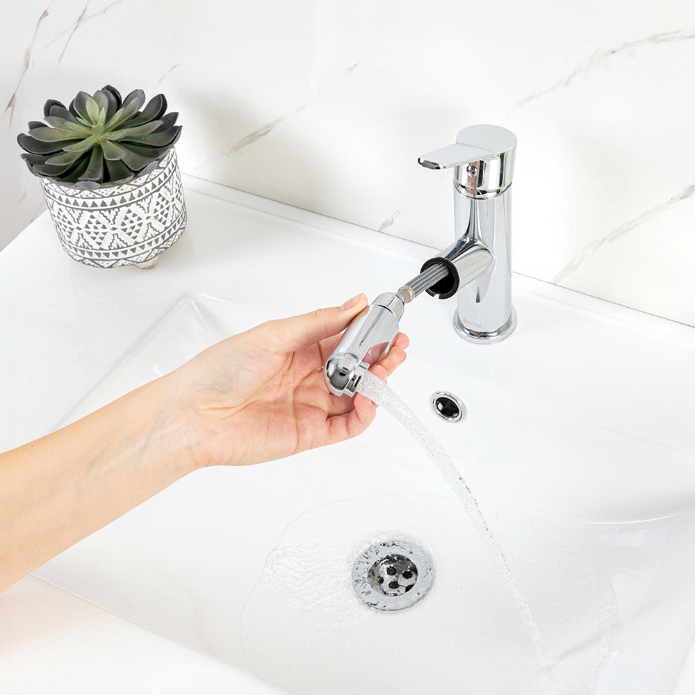 Monomando Lavamanos Extraible Brescia Cromo