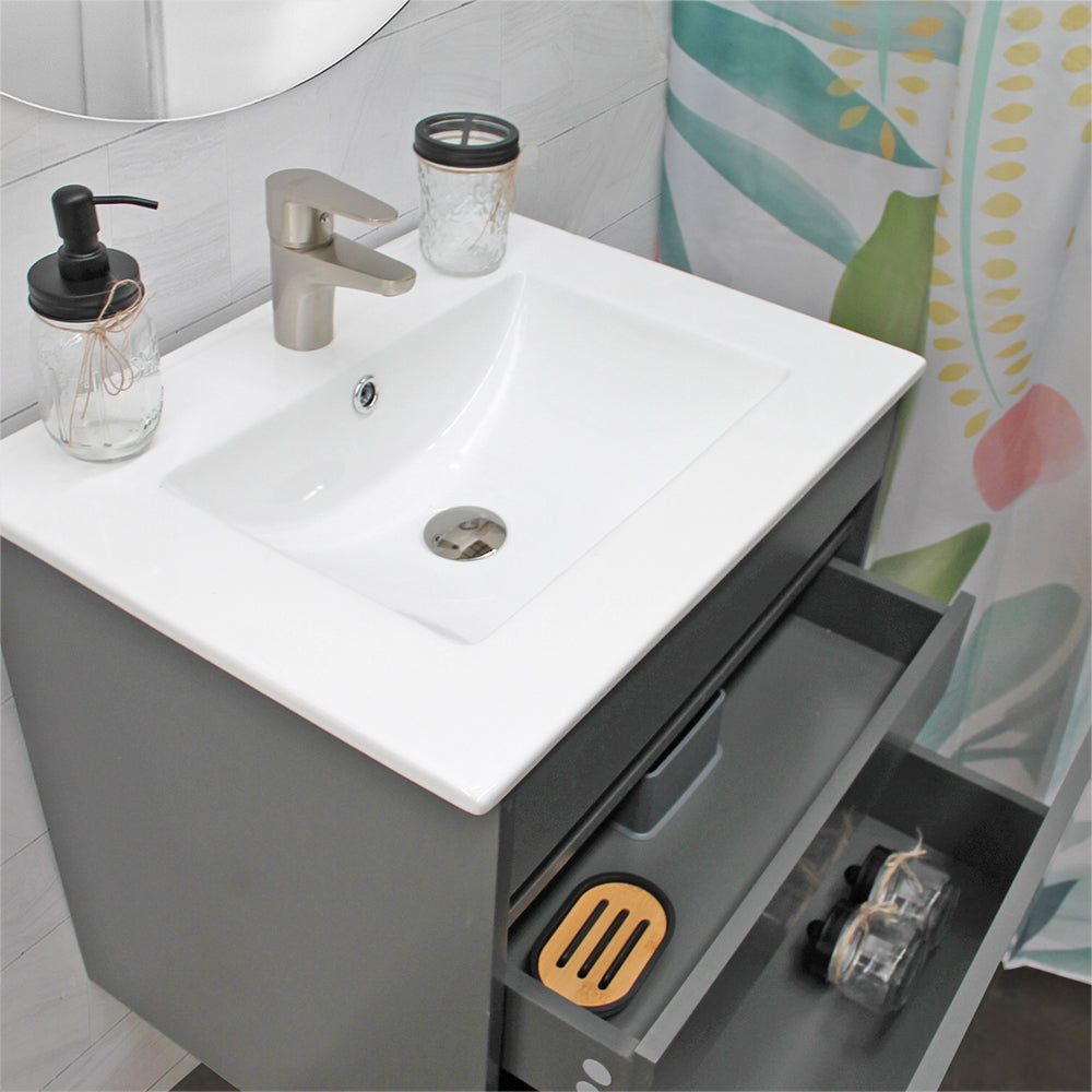 Mueble de Baño Completo Renée Gris Grafito