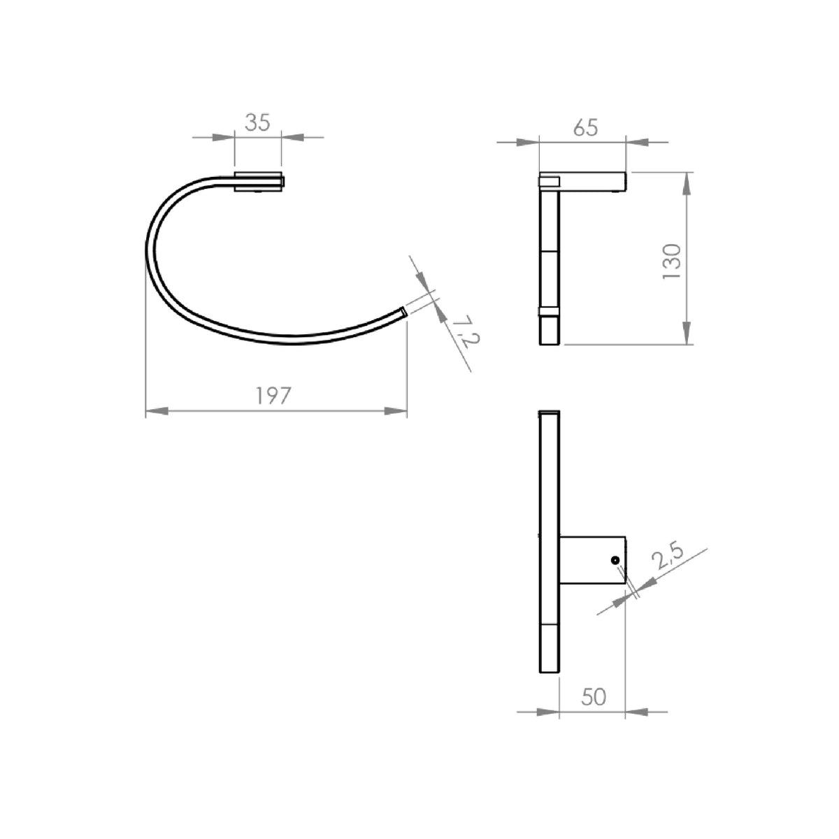 Ganchera Toalla Varese