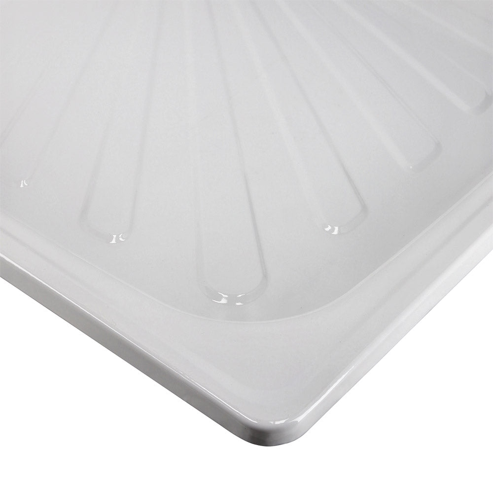 Receptáculo de Acero Esmaltado 70x70x15 cm Atenas Con Desagüe