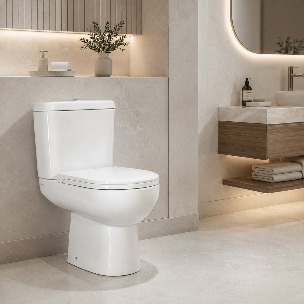 Sanitario WC Two Piece Atos - Descarga a Piso 21 cm (Vertical)