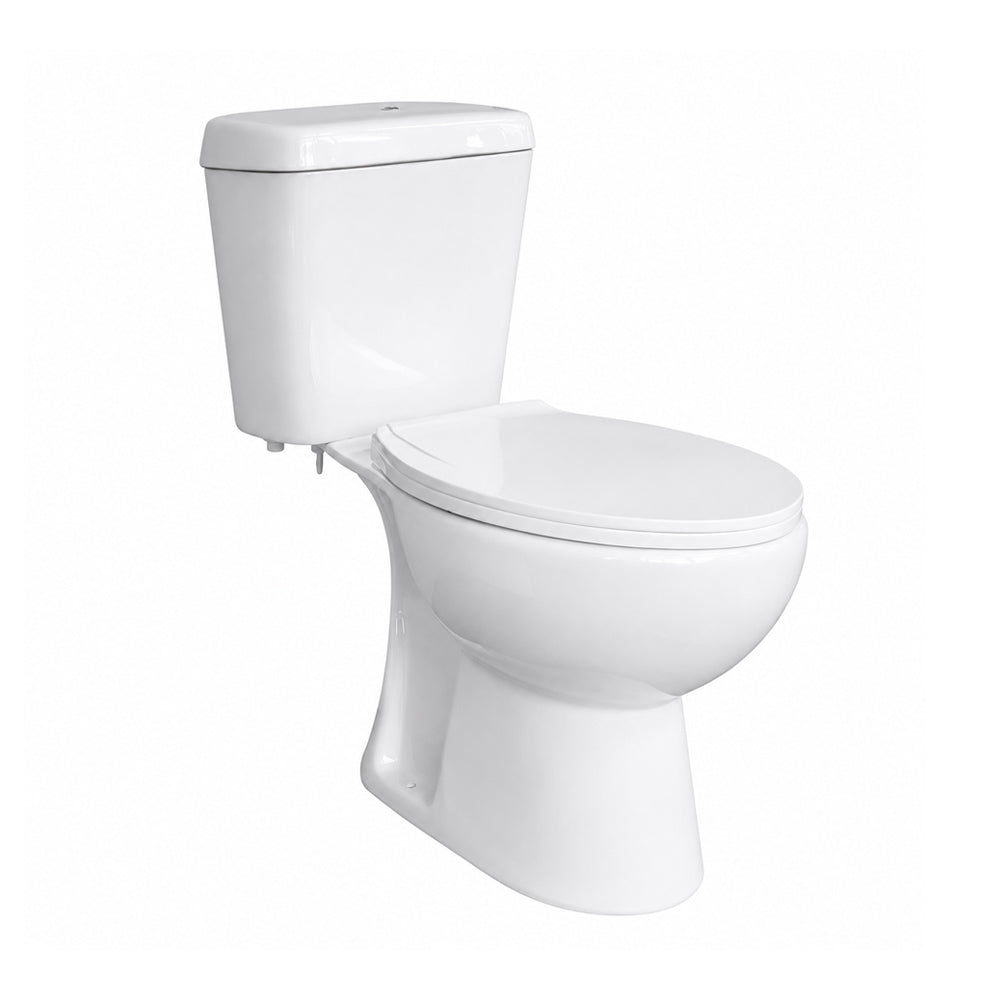 Taza WC Aura Salida Vertical con fijaciones y Manguito a piso