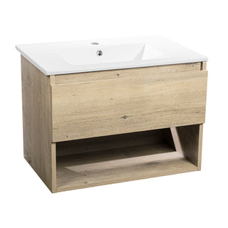 Mueble Vanitorio Belle Nogal + Cubierta 60x46x50 cm