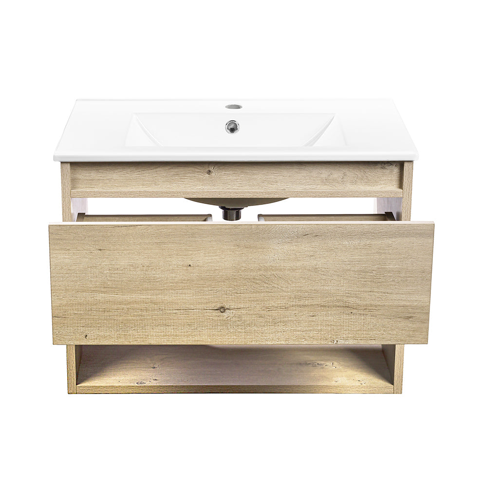 Mueble Vanitorio Belle Nogal + Cubierta 60x46x50 cm